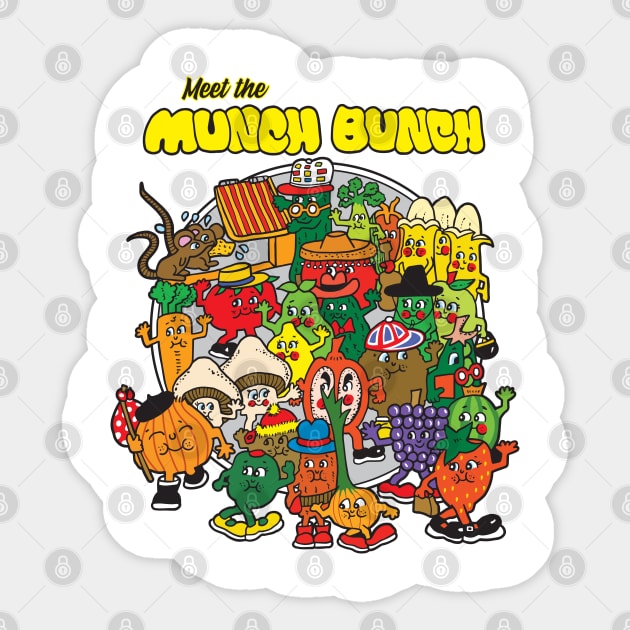 Meet The Munch Bunch Sticker by Chewbaccadoll